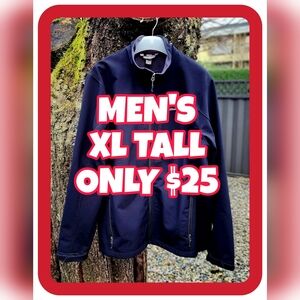 EDDIE BAUER MEN'S XLT BLACK BOMBER JACKET WITH FLEECE LINING! WATCH THE VIDEO 👀
